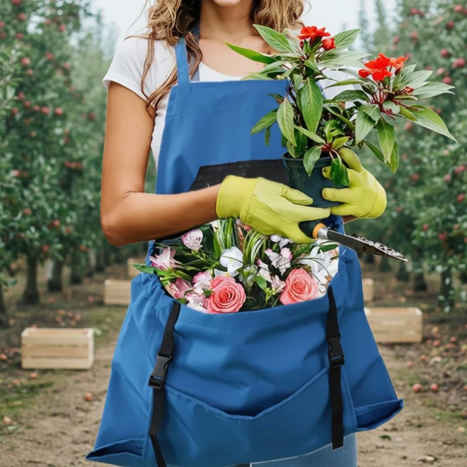  Peak × Pilgrim 『All-Purpose Apron』 URJIX™ Oxford Cloth Garden Harvest Pouch Apron Large Pocket